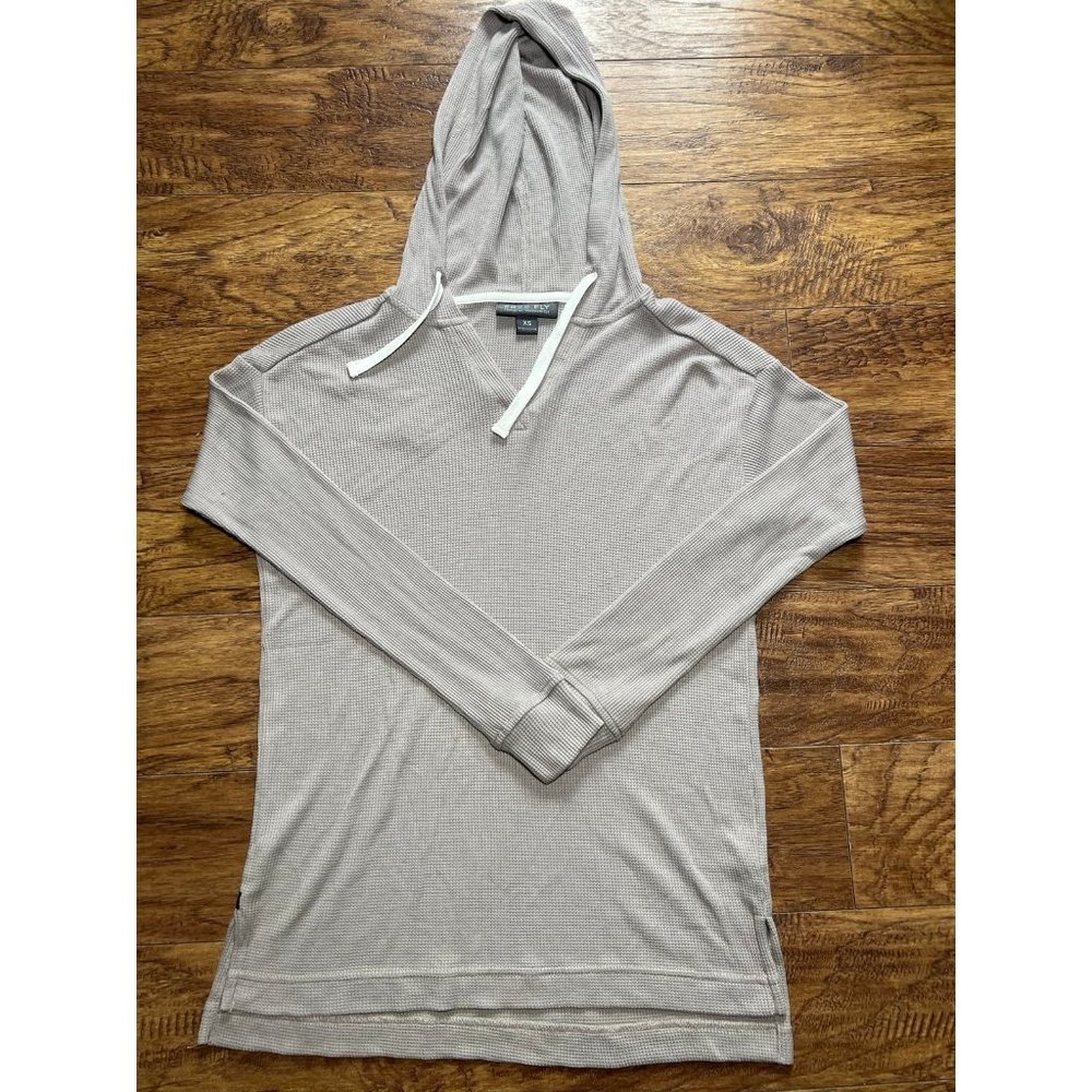 Free Fly Women's Bamboo Waffle Hoodie Ultra Soft Thermal Knit Hooded Top size XS